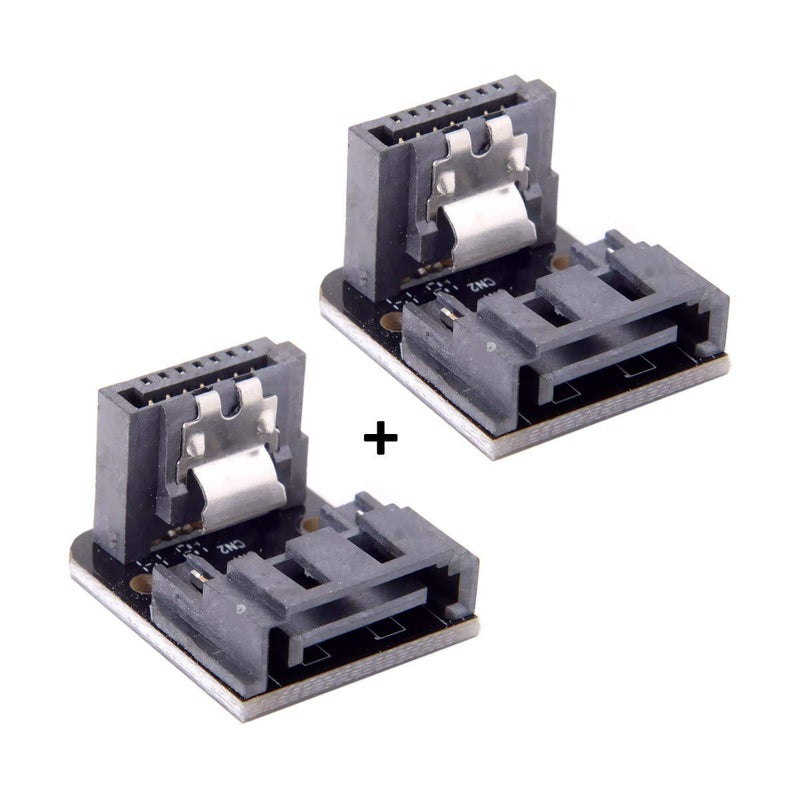 xiwai SATA 7Pin Female to 7pin Male 90 Degree Angled Adapter Mainboard Motherboard for Desktops SSD HDD - Image 2